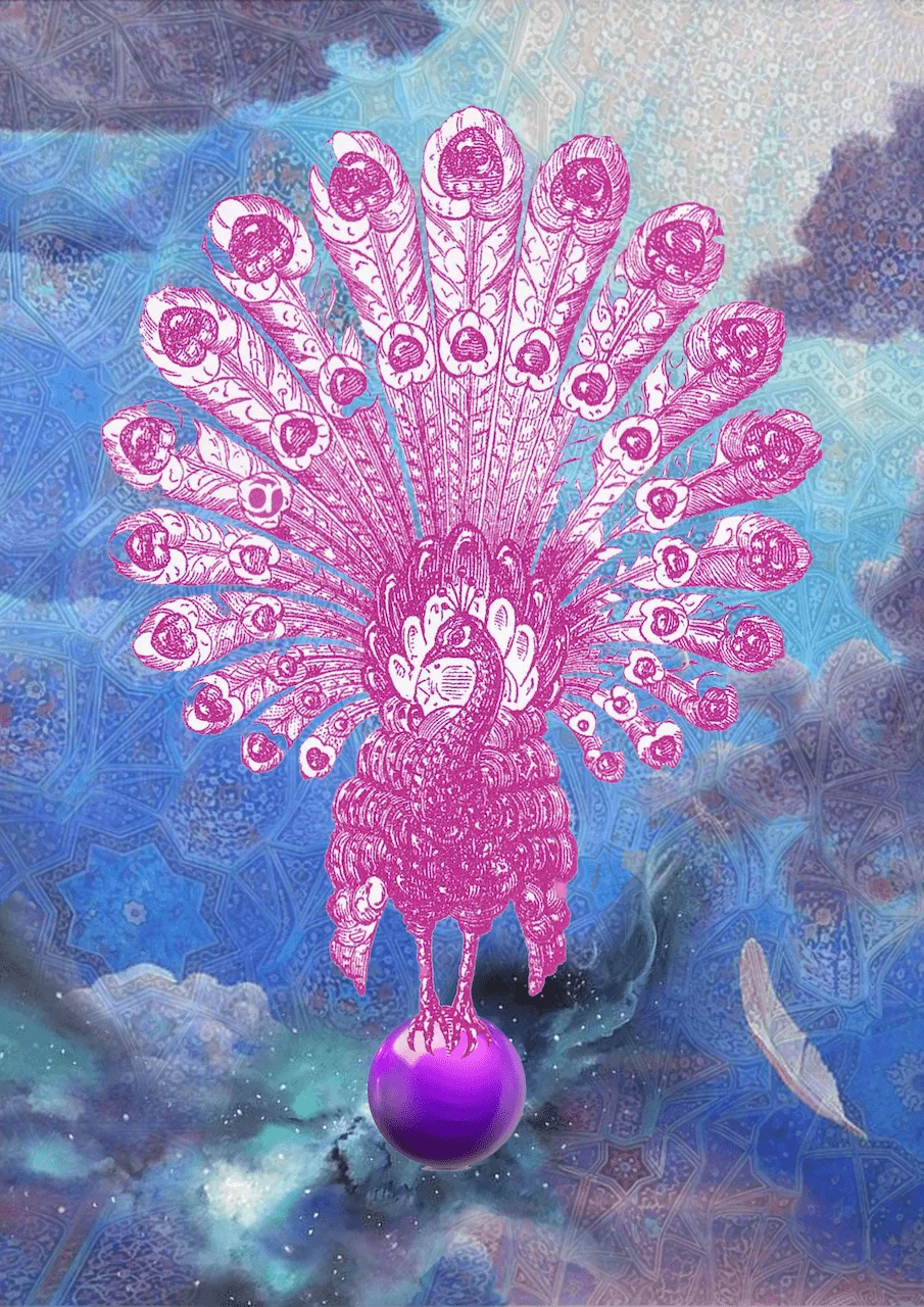 Bird Of Paradise, digital collage by DiArsanima