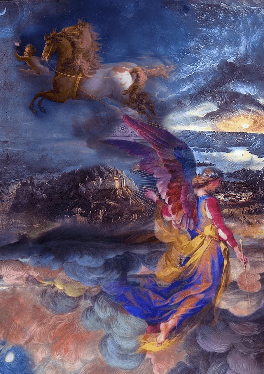 In Between, digital collage by DiArsanima