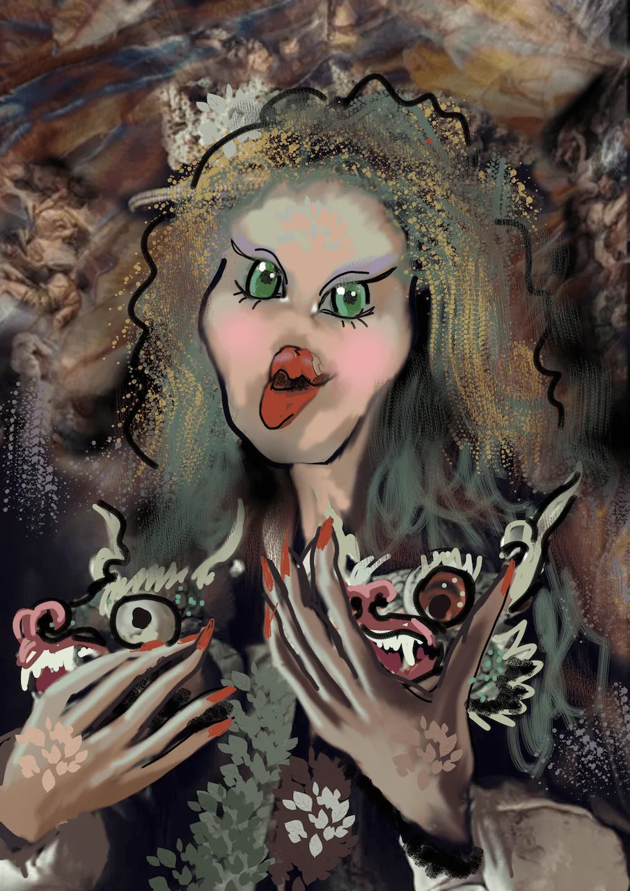 Sheeba, digital painting by DiArsanima