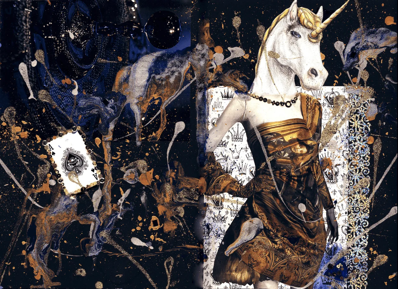 The Unicorn, digital collage by DiArsanima