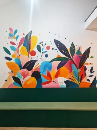 Candy Jungle, mural by DiArsanima