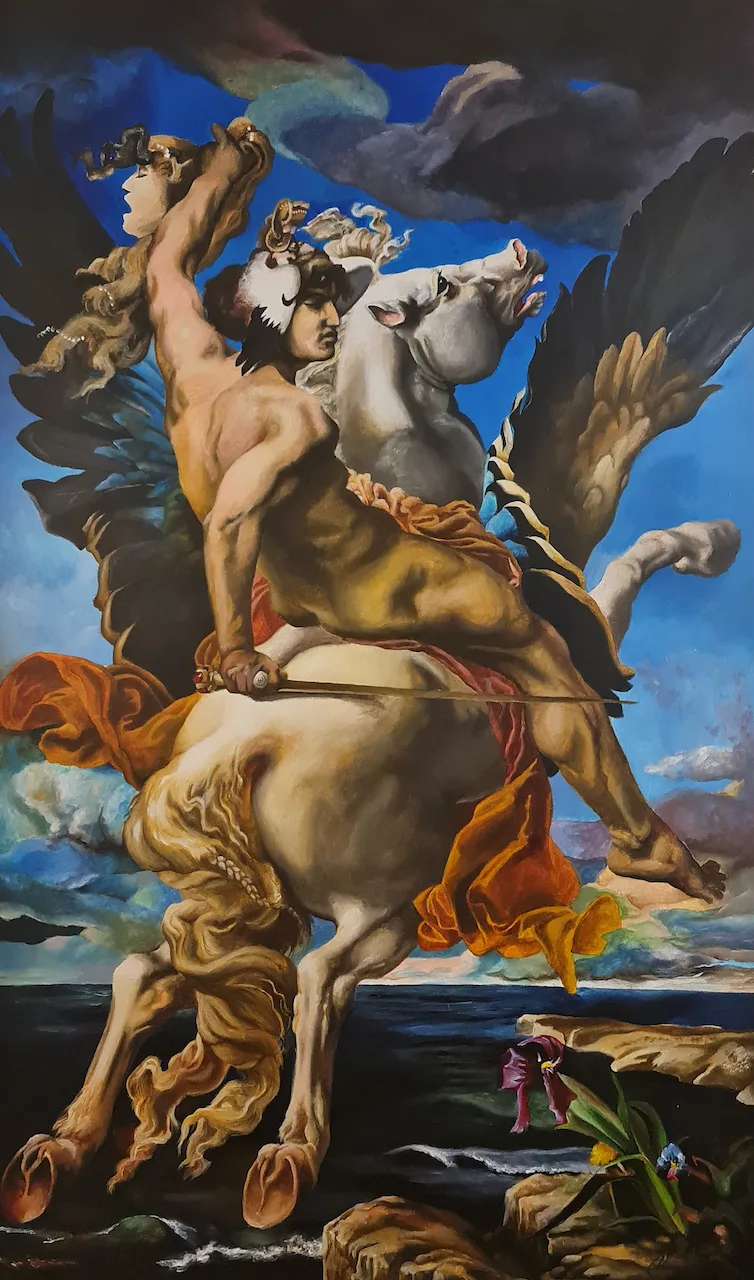 Perseus, mural by DiArsanima