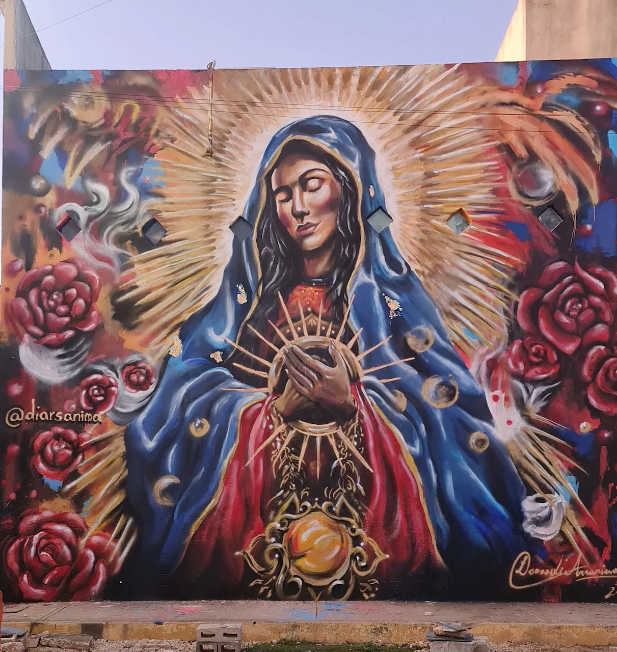 Sagrada, mural by DiArsanima