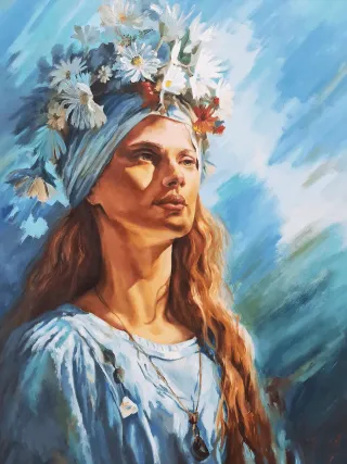 Slavic, painting by DiArsanima