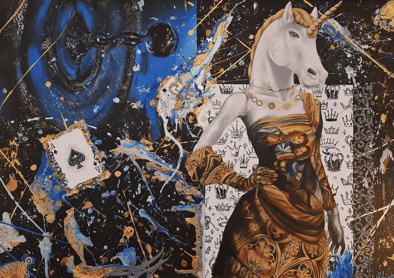 The Unicorn, painting by DiArsanima